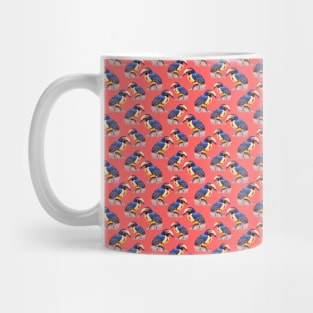 Collared aracari tropical bird pattern Mug